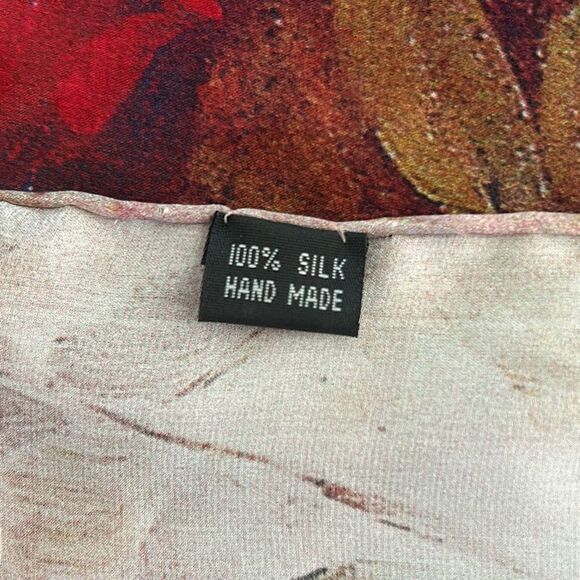 100% Silk Handmade Scarf - Picture 4 of 6